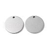 304 Stainless Steel Pendants STAS-Q308-09L-P-1