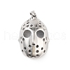 Retro 304 Stainless Steel Big Pendant Rhinestone Setting STAS-I205-09AS-1