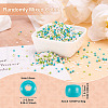 Opaque Glass Round Seed Beads GLAA-TAC0025-07A-03-11