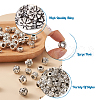 Mega Pet 100Pcs 10 Style Tibetan Style Alloy European Beads TIBEB-MP0001-01-4