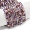 Natural Purple Lodolite Quartz Beads Strands G-S385-01-2