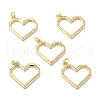Brass Micro Pave Cubic Zirconia Pendants KK-E068-VB182-3
