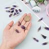 Fingerinspire Natural Amethyst Pendants FIND-FG0001-62-3