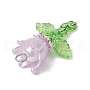 Acrylic Beads & Plastic Imitation Pearl Beads & Japanese Seed Beads Pendants PALLOY-JF03826-01-5