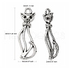 Tibetan Style Alloy Kitten Pendants LF10383Y-NF-2