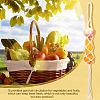 2Pcs 2 Style Hanging Fruit Macrame Basket AJEW-FG0002-49-4