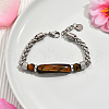 Natural Tiger Eye Round Beaded Bracelets PO7911-6