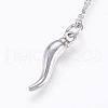 Tarnish Resistant 304 Stainless Steel Pendant Necklaces NJEW-P224-11P-2