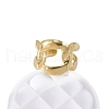 Oval 304 Stainless Steel Open Cuff Ring for Women RJEW-Z083-03G-03-1