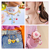 30Pcs 5 Colors Transparent Resin Pendants RESI-TA0001-68-8