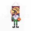 Halloween Theme Felt Cloth Hanging Door Signs HJEW-L027-A03-2