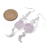 Natural Mixed Gemstone Chips Dangle Earrings EJEW-JE05433-4