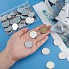 SUNNYCLUE 60Pcs 304 Stainless Steel Plain Edge Bezel Cups STAS-SC0009-12-3