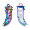Rainbow Color Alloy Pendants PALLOY-N156-142-NR-3