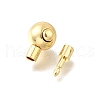 Brass Bayonet Clasps KK-P306-09G-2