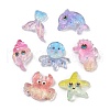 Ocean Series Transparent Resin  Cabochons RESI-R465-06-1