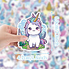 50Pcs Unicorn PVC Self-Adhesive Stickers PW-WGA825E-01-3