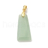 Natural Green Aventurine Pendants G-C045-01G-G-3