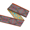 FINGERINSPIRE 5M Ethnic Style Embroidery Polyester Ribbons OCOR-FG0002-20A-1