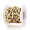 Brass Rectangle Link Chains KK-T074-78G-2