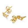 PVD Vacuum Plating 304 Stainless Steel Stud Earrings for Women STAS-D087-12G-2