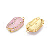 Ion Plating(IP) 304 Stainless Steel Enamel Pendants STAS-N107-02A-G-2