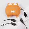Gorgecraft 100pcs Plastic Cord Mobile Straps with Detachable Buckle FIND-GF0006-61B-5