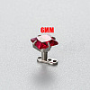 Stainless Steel Cubic Zirconia Square Dermal Anchor Base/Top for Women Men WG87C2F-03-1
