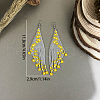 Bohemian Style Glass Beads Tassel Dangle Earrings DX7954-4