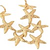 Starfish Alloy Statement Bib Necklaces FS-WG187D0-01-5