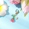Sunflower Bud Acrylic Glass Seed Beaded Pendant Decorations HJEW-MZ00229-05-2