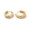 Long-Lasting Plated Brass Hoop Earrings X-EJEW-K093-13G-2