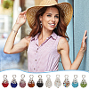 Handmade Polymer Clay Glass Rhinestone Pendants PALLOY-PH01693-6