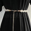 Alloy & Plastic Imitation Pearl Beaded Belly Chains for Women WG270D6-02-1