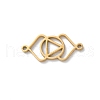 304 Stainless Steel Hollow Chakra Links STAS-S149-05F-1