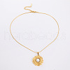 Vintage French Stainless Steel Vortex Pendant Necklaces XC2390-3
