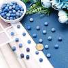 ARRICRAFT Dyed & Heated Natural Blue Aventurine Beads Strands G-AR0001-54-3