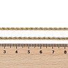 Unisex 304 Stainless Steel Rope Chain Necklaces X-STAS-D0002-33G-2