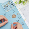 ARRICRAFT 40Pcs 4 Colors Brass Bead Frame KK-AR0003-38-4