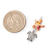 7Pcs 7 Styles Dyed Synthetic Turquoise Starfish & Alloy Sea Animals Pendants PALLOY-JF03754-01-2