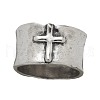 Cross Pattern Alloy Finger Rings FS-WG6D053-02-5
