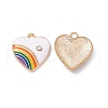 Alloy Enamel Pendant ENAM-H039-07G-2