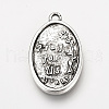 Tibetan Style Alloy Pendants TIBE-Q078-07AS-RS-4