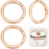 Beebeecraft 3Pcs Alloy Spring Gate Rings FIND-BBC0002-23KCG-02-1
