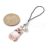 Cat Alloy Enamel Mobile Straps HJEW-JM01441-5