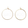 Brass Hoop Earrings Findings IFIN-R211-01KCG-1