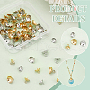 Unicraftale 80Pcs 4 Styles 304 Stainless Steel Cap Peg Bails STAS-UN0059-14-5