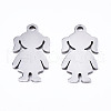 Non-Tarnish 201 Stainless Steel Pendants STAS-T044-210P-1