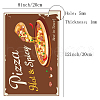 Vintage Metal Tin Sign AJEW-WH0157-149-2