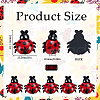 SUNNYCLUE 40Pcs Insect Theme Opaque Resin Decoden Cabochons RESI-SC0005-88-2